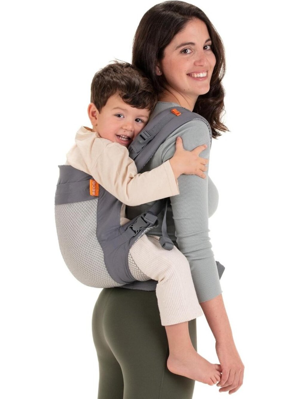 Toddler Carrier 24-48 Months, 3D Mesh, Extra Wide Seat, Cool Dark Grey
